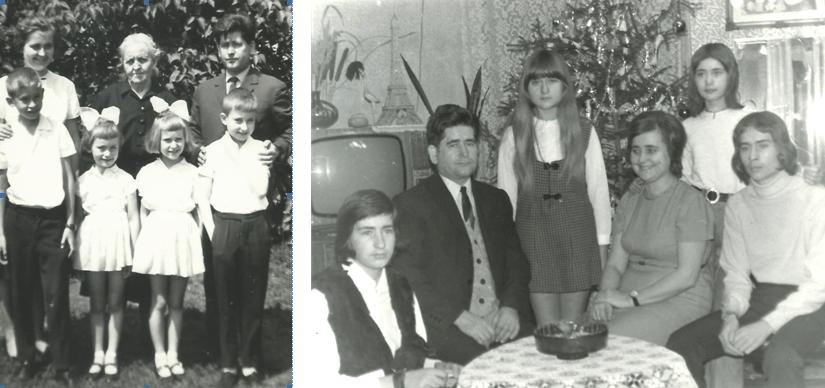 László Gábor és családja a hatvanas, illetve hetvenes évek második felében